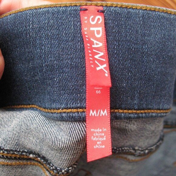 NWT Spanx Raw Hem Pull On Stretch Jeans - Picture 10 of 11